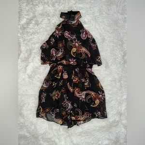 Charolette russe black design romper